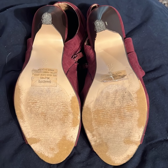 Side zip open toed heels - Picture 2 of 4